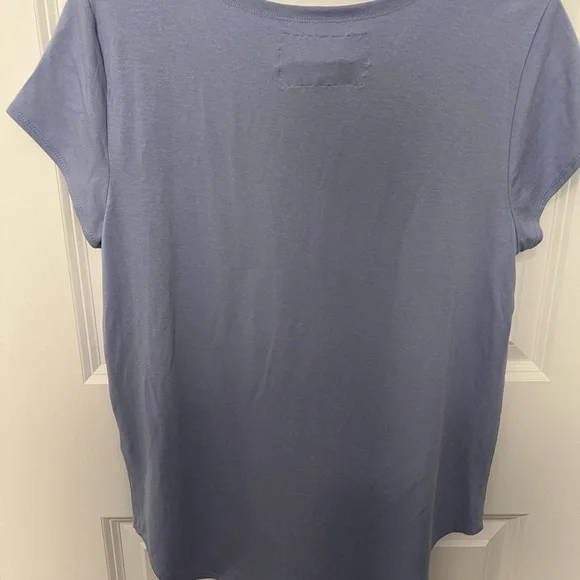 Women's Cupio “Juliana” Periwinkle Short Sleeve Top - Picture 2 of 7